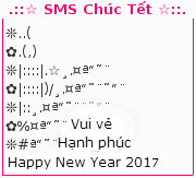 Mẫu sms chúc mừng năm mới 2